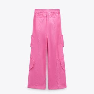 Zara Barbie heart shaped cargo pants NWT